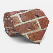 Red Brick Wall Necktie Stropdas (Opgerold)