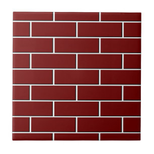 RED BRICK WALL-patroon Tegeltje