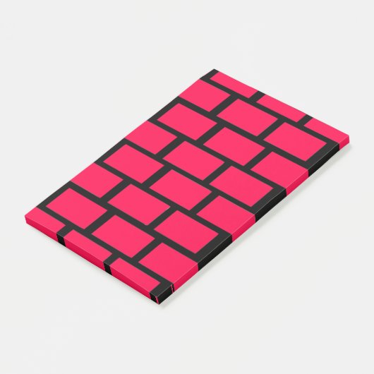 RED BRICK WALL POST-IT® NOTES (Schuin)