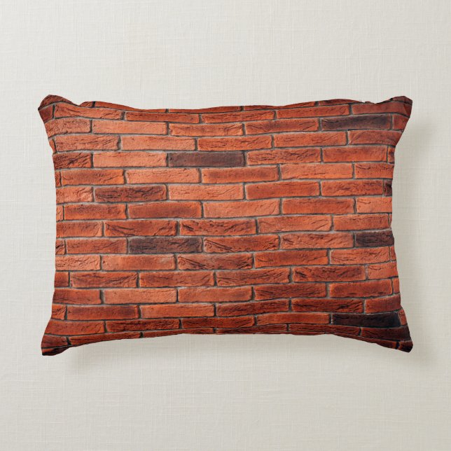 Red brick wall texture grunge backgroundbrick,wall accent kussen (Voorkant)