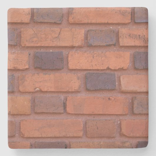 Red Brick Wall textuur, Square onderzetter (Voorkant)