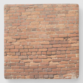 Red Brick Wall textuur, Square onderzetter
