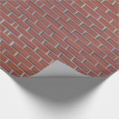 Red Brick Walling Cadeaupapier (Hoek)