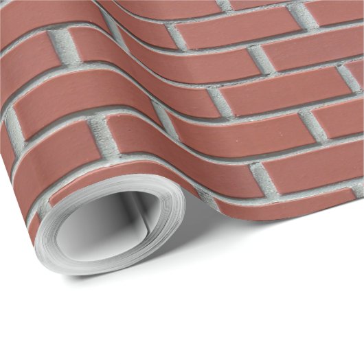Red Brick Walling Cadeaupapier (Rol Hoek)