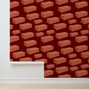 Red Bricks Brickwork Patterned Behang