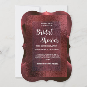 Red Bridal Shower-uitnodiging Kaart