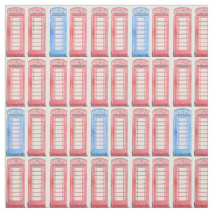 REd britse telefoons Stof