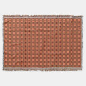 Red Brown Intricate Pattern Deken (Voorkant)