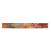 Red Brown Oranje White Modern Abstracte Art Lint (Voorkant)