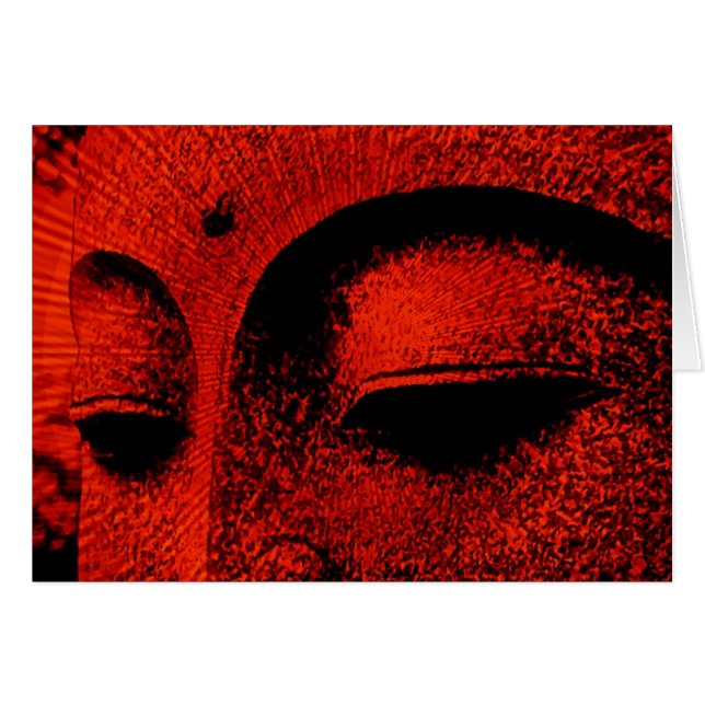 RED BUDDHA-Kaart (Voorkant Horizontaal)