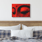 Red Buddha Wrapped Canvas (Insitu (Slaapkamer))