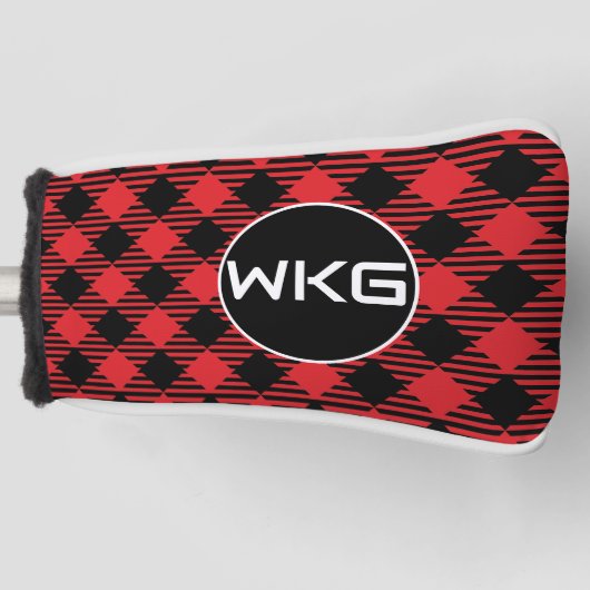 Red Buffa Pset Gepersonaliseerd Golf Blade Putter  Golfheadcover (Voorkant)
