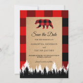 Red Buffalo geplakt  Craft sparen de datum Save The Date (Voorkant)