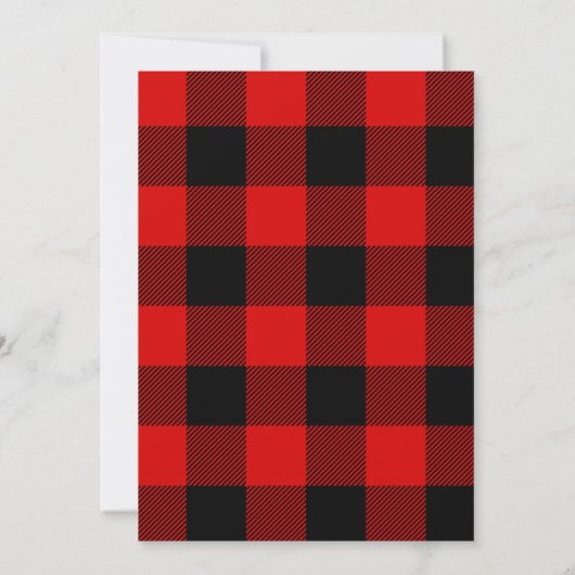 Red Buffalo geplakt  Craft sparen de datum Save The Date (Achterkant)
