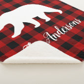 Red Buffalo Plaid & Bear | Nom personnel Cadeau (3/4)