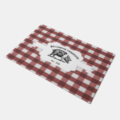 Red Buffalo Plaid Boerderij Deurmat (Schuin)