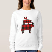 Red Buffalo Plaid Farm Sweatshirt (Devant)