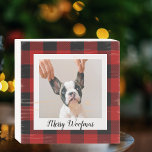 Red Buffalo Plaid & Joyeux Woofmas Avec Photo Chie<br><div class="desc">Red Buffalo Plaid & Joyeux Woofmas Avec Photo Chien</div>