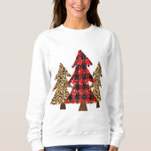 Red Buffalo Plaid Kerstboom Sweatshirt