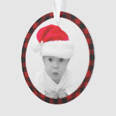 Red Buffalo Plaid - Photo de bébé - Grands-parents (devant)