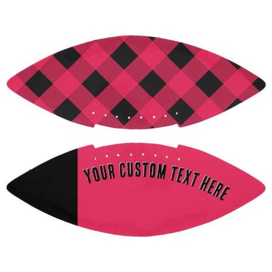 Red Buffalo Plaid Rustic Check Pattern American Football (Panelen)