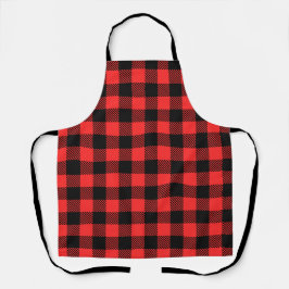 Red Buffalo plaid Schort