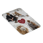 Red Buffalo Plaid Sneeuwfoto Vakantie Magneet (Rechterzijde)