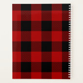 Red Buffalo Plaid & White Deer | Nom personnel (Dos)