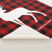 Red Buffalo Plaid & White Deer | Nom personnel (3/4)