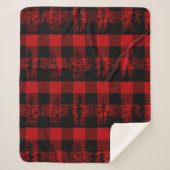 Red Buffalo Plaid Woodland Forest Tree Line (Devant)