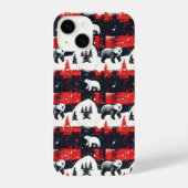 Red Buffalo Plaids Polar Beer iPhone Hoesje (Achterkant)