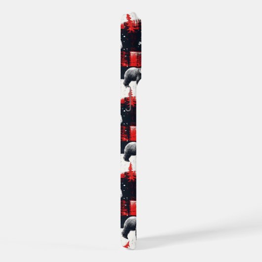 Red Buffalo Plaids Polar Beer iPhone Hoesje (Rechterkant)