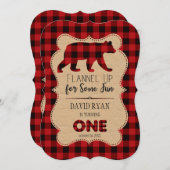 Red Buffalo Play Birthday ONE Custom Kaart (Voorkant / Achterkant)