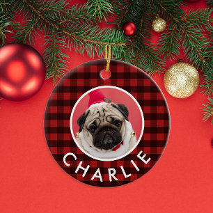 Red Buffalo Play Dog Foto Keramisch Ornament
