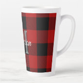 Red Buffalo Play | Persoonlijk Initiaal | Cadeau Latte Mok (Rechts)