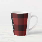 Red Buffalo Play | Persoonlijk Initiaal | Cadeau Latte Mok (Rechts)