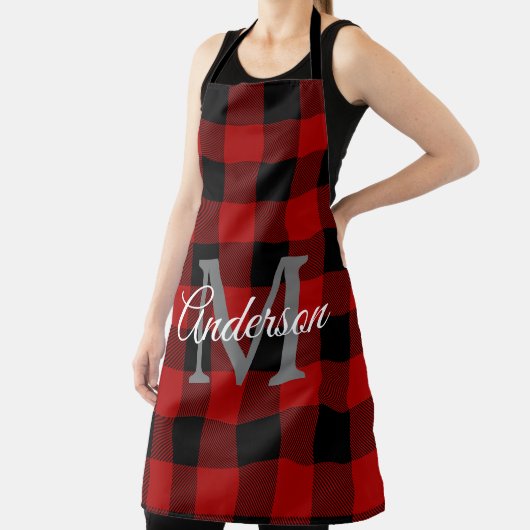 Red Buffalo Play | Persoonlijk Initiaal | Cadeau Schort (Insitu)