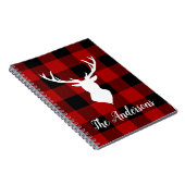 Red Buffalo Pset & Deer | Persoonlijke naam Cadeau Notitieboek (Rechterzijde)