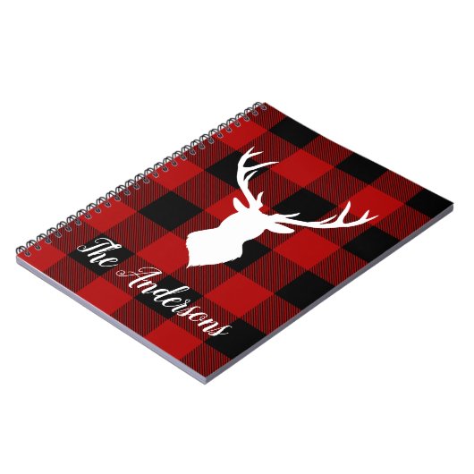 Red Buffalo Pset & Deer | Persoonlijke naam Cadeau Notitieboek (Linkerzijde)