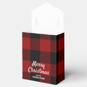 Red Buffalo Pset en Gold Kerstmis Bedankdoosjes (Geopend)