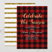 Red Buffalo Pset Holiday Open House Kaart (Voorkant / Achterkant)