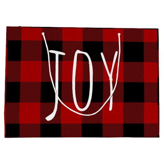 Red Buffalo Pset & Joy | Happy Holiday Groot Cadeauzakje (Achterkant)
