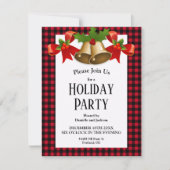 Red Buffalo Pset kerst Holly Bells Kaart (Voorkant)