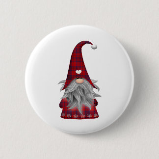 Red Buffalo Pset-kerstfeest Gnome Ronde Button 5,7 Cm