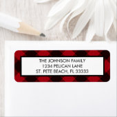 Red Buffalo Pset Kerstfeestdag Retouradres Etiket (Insitu)