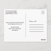 Red Buffalo Pset Merry Kerstbruiloft Foto Briefkaart (Achterkant)