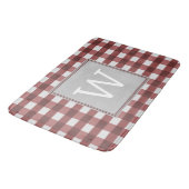 Red Buffalo Pset Monogram Bath Mat (Gekanteld)