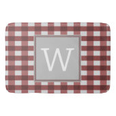 Red Buffalo Pset Monogram Bath Mat (Voorkant)