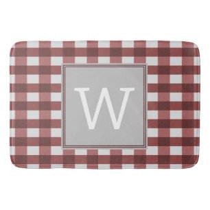 Red Buffalo Pset Monogram Bath Mat