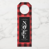 Red Buffalo Pset NOEL Kerstmis Flessenhanger (Voorkant)